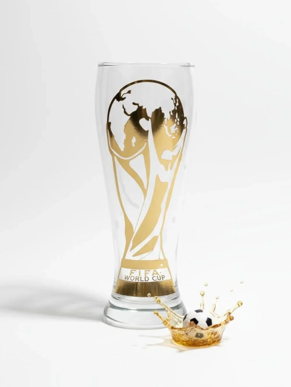 Official FIFA World Cup 2026 Edition 11oz Trophy Beer Glass, Historic Item - Picture 2 of 7